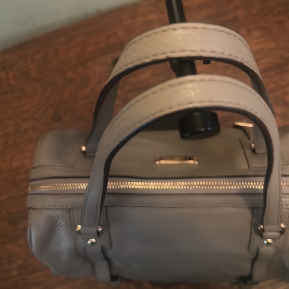 Michael Michael Kors Bedford Leather Medium Top Zip Satchel Crossbody - Picture 7 of 16